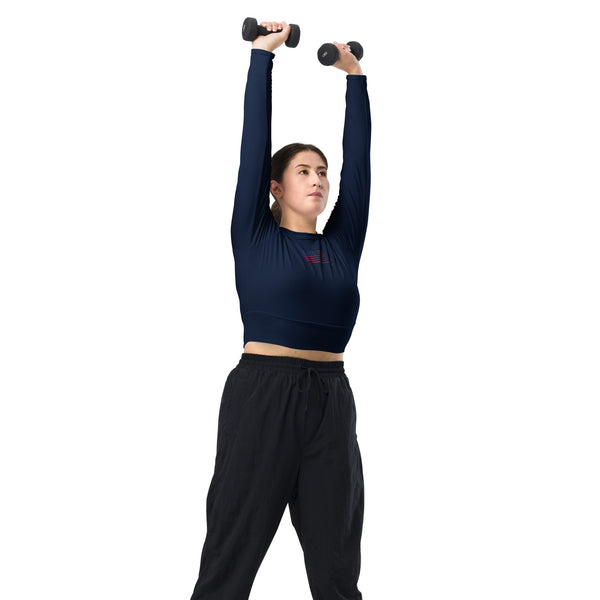 Andre Republic Long-Sleeve Crop Top