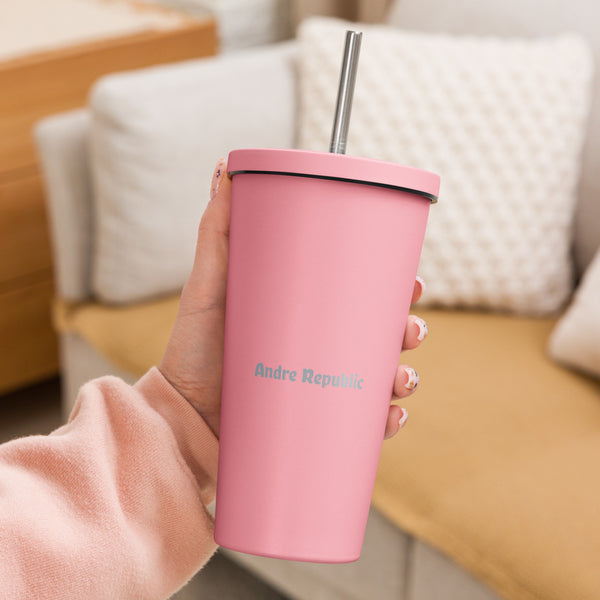 Andre Republic Insulated tumbler with a straw
