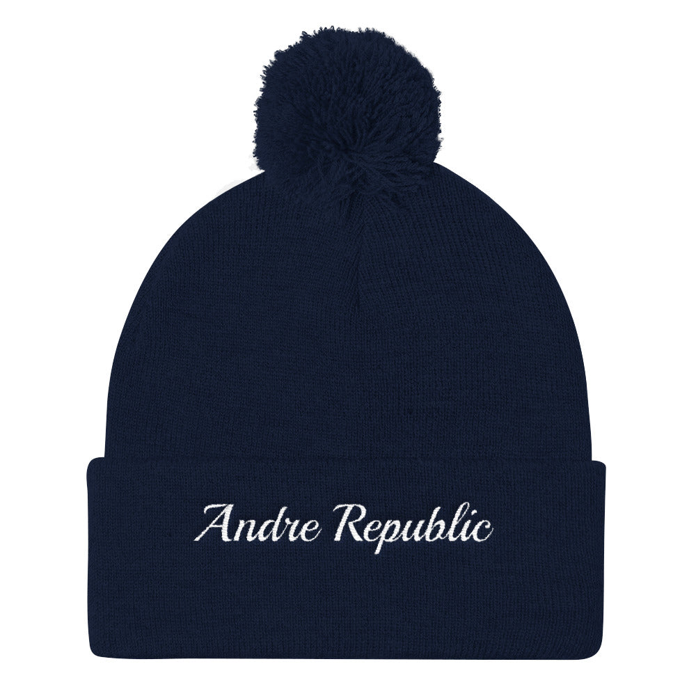 Andre Republic Pom Pom Knit Cap