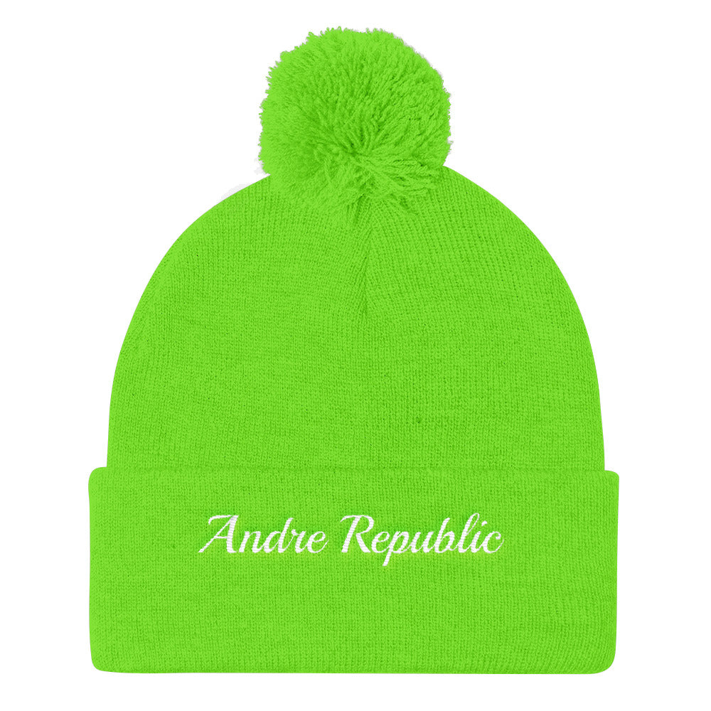 Andre Republic Pom Pom Knit Cap