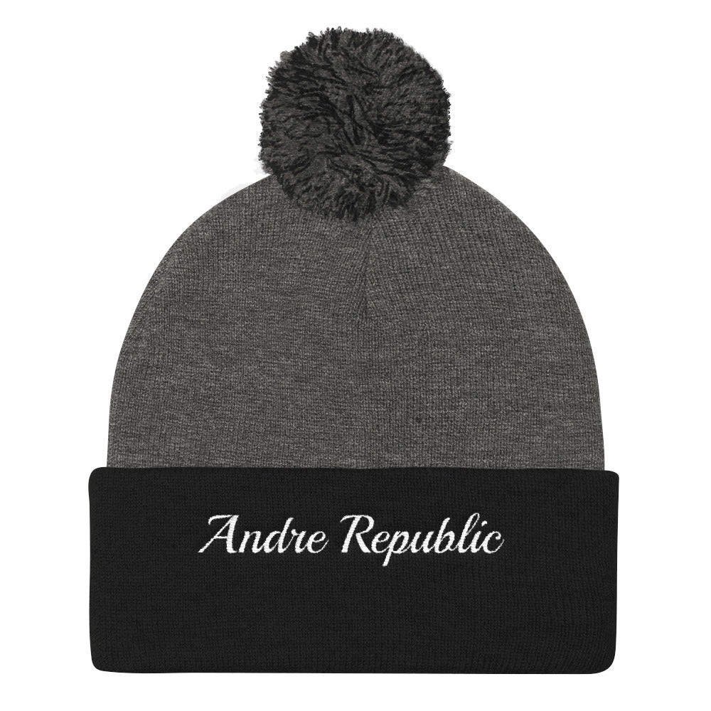 Andre Republic Pom Pom Knit Cap
