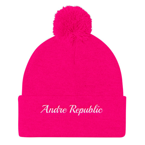 Andre Republic Pom Pom Knit Cap