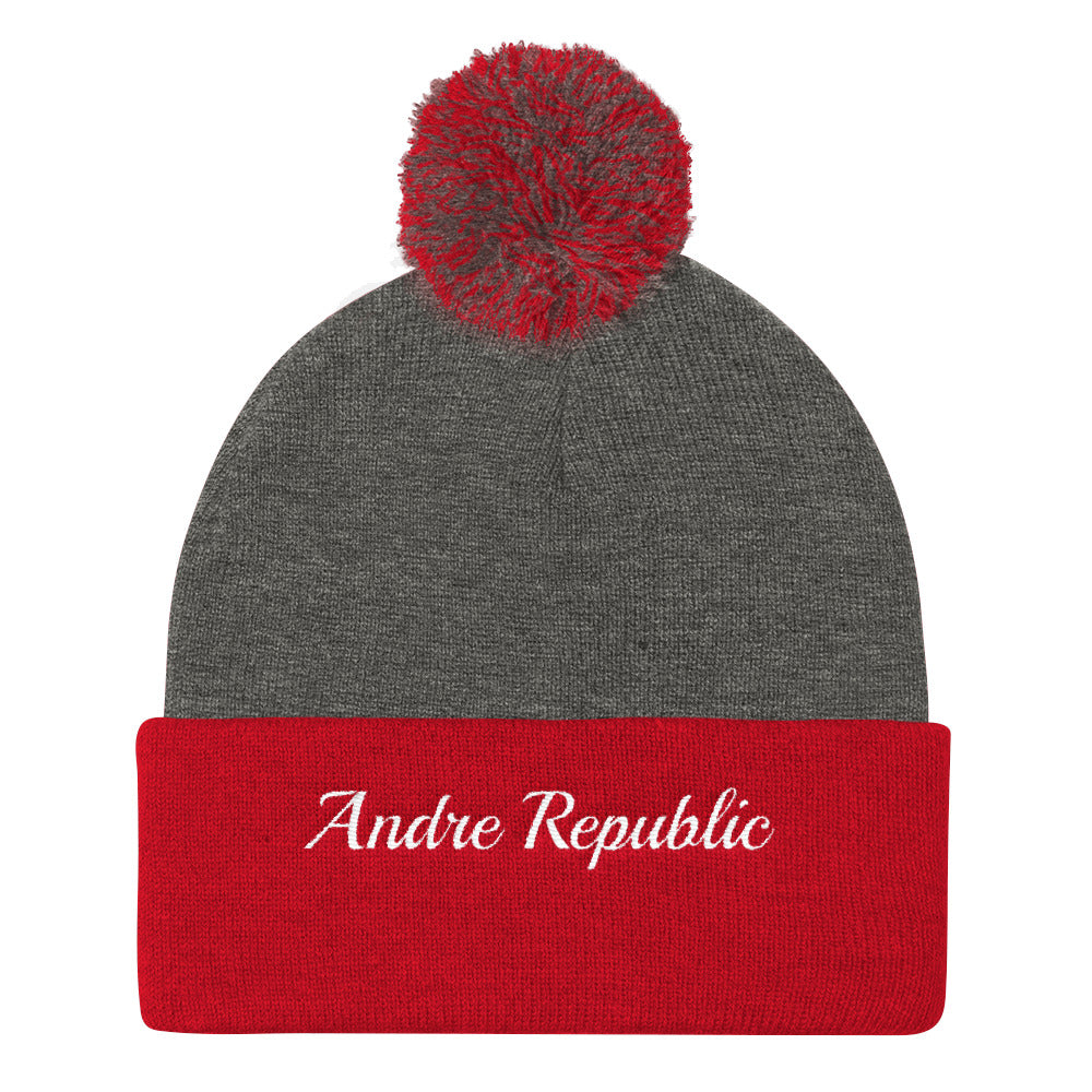 Andre Republic Pom Pom Knit Cap