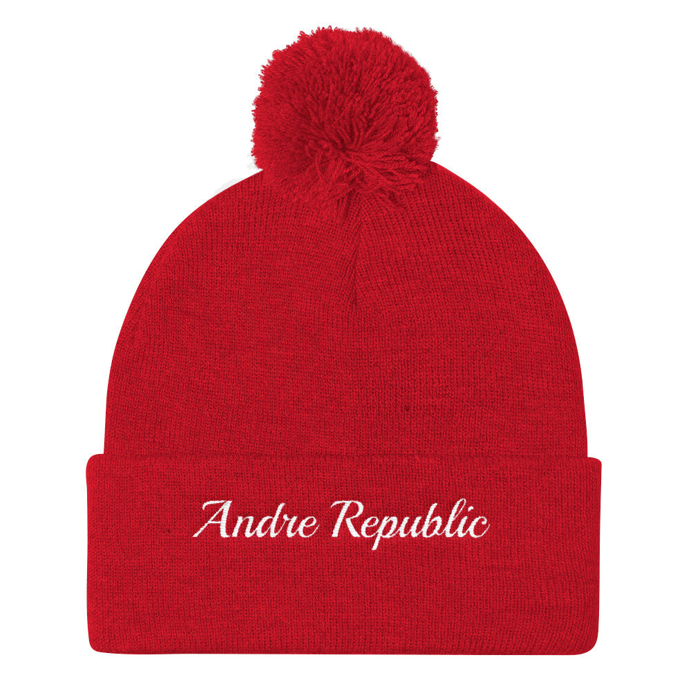 Andre Republic Pom Pom Knit Cap