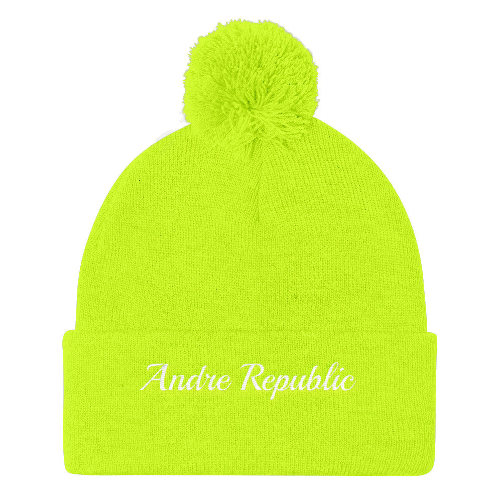 Andre Republic Pom Pom Knit Cap