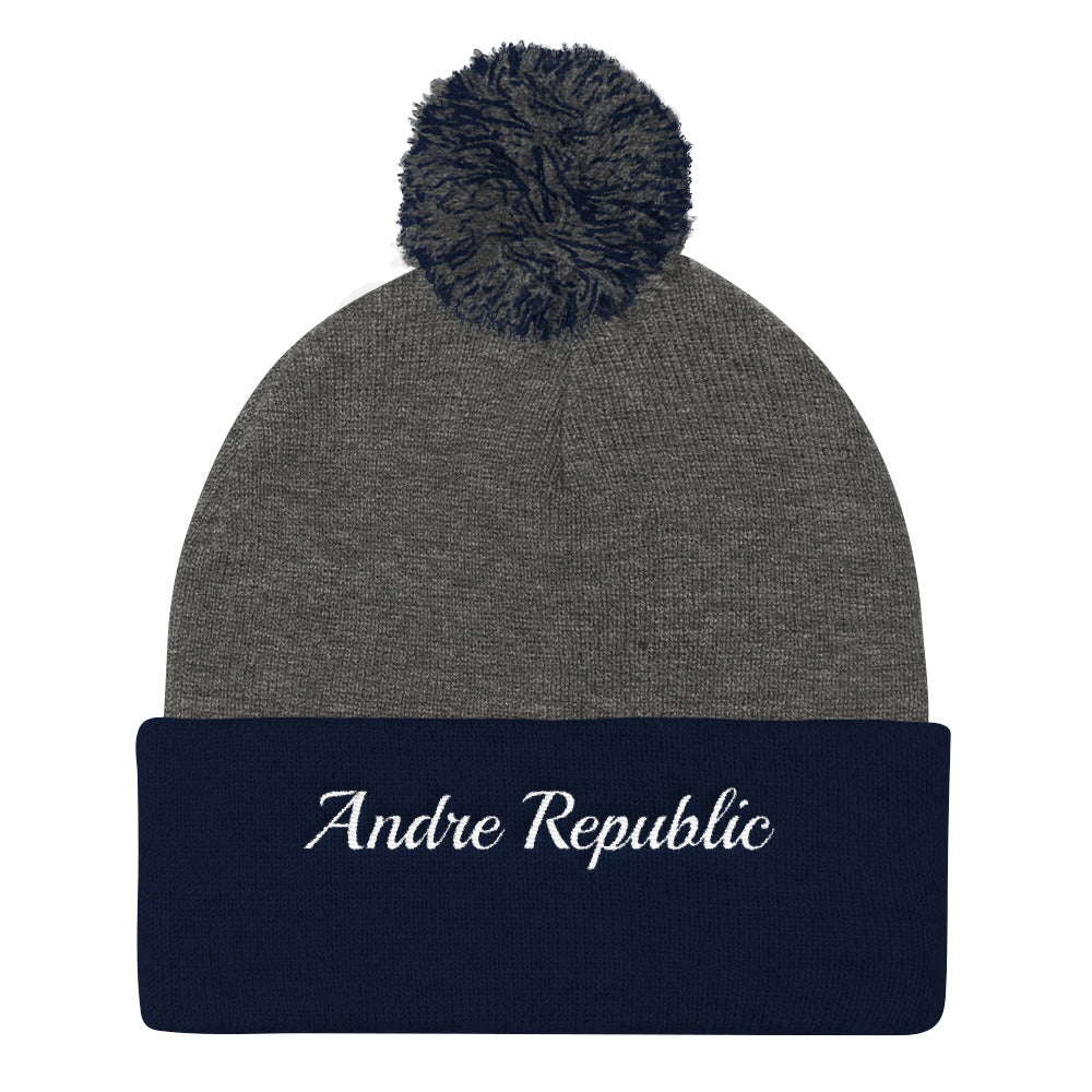 Andre Republic Pom Pom Knit Cap