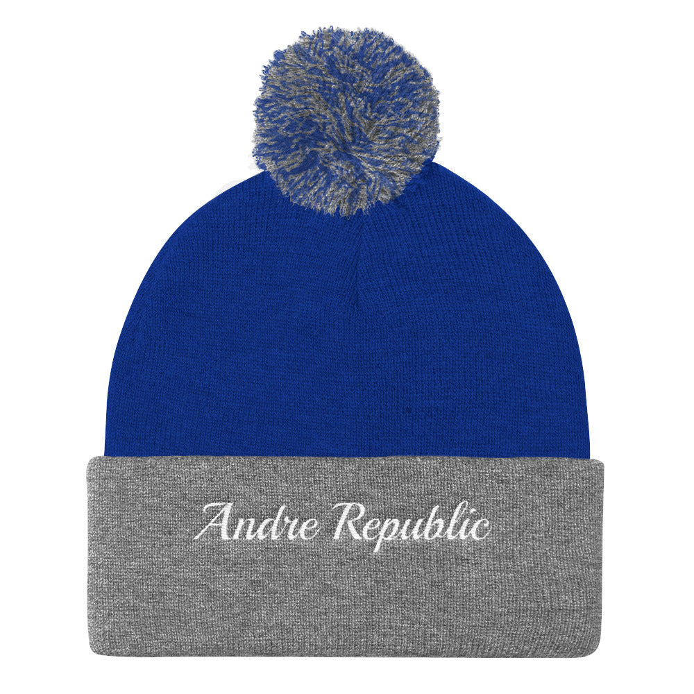 Andre Republic Pom Pom Knit Cap