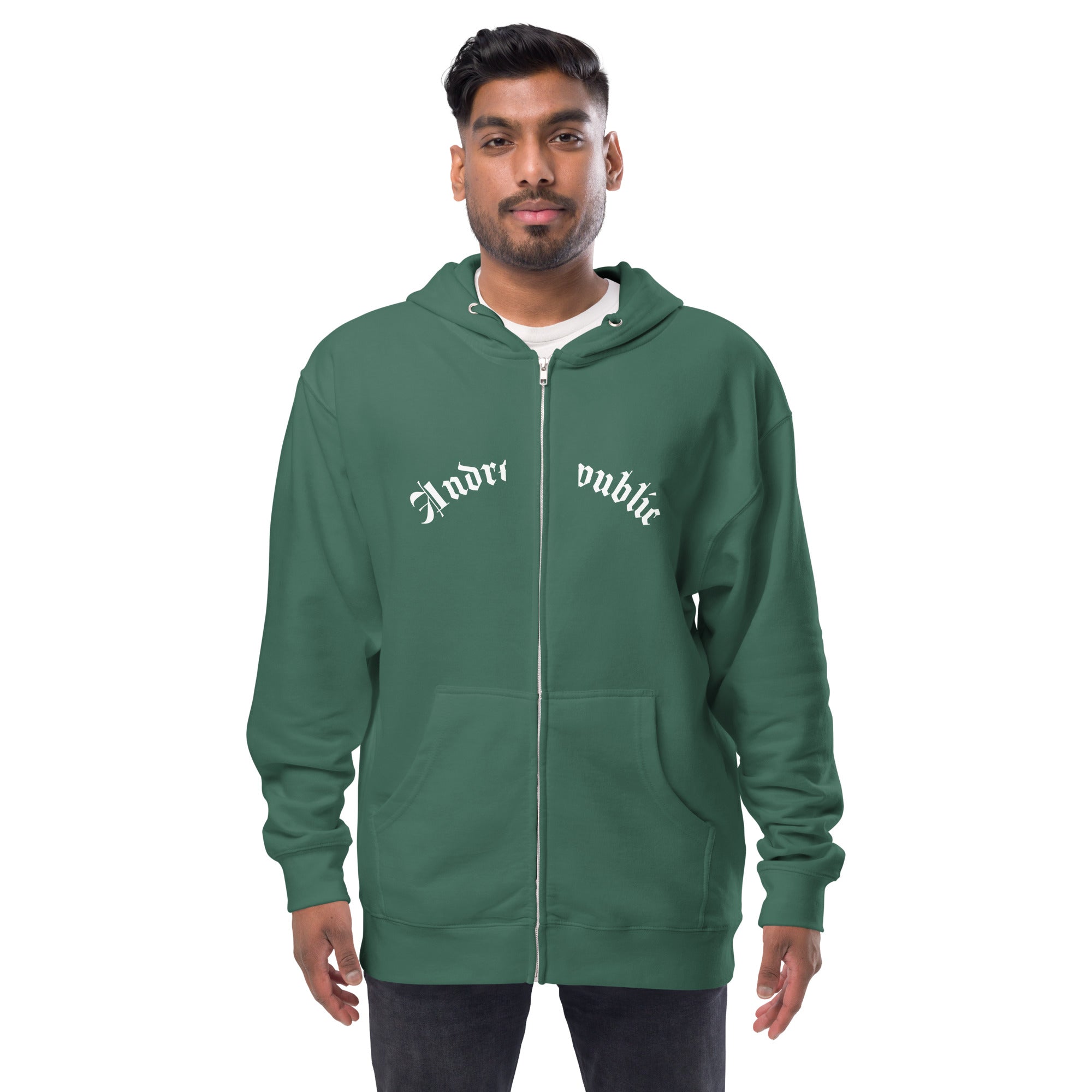 Andre Republic Unisex zip up hoodie