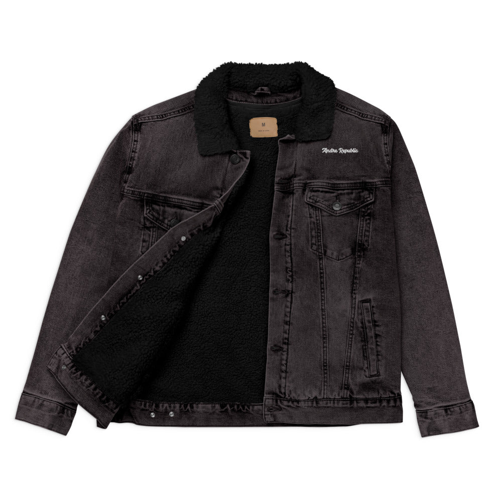Andre Republic Unisex denim sherpa jacket
