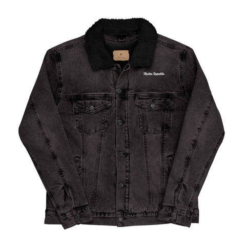 Andre Republic Unisex denim sherpa jacket