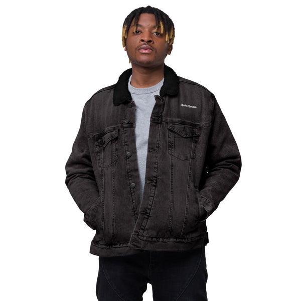 Andre Republic Unisex denim sherpa jacket