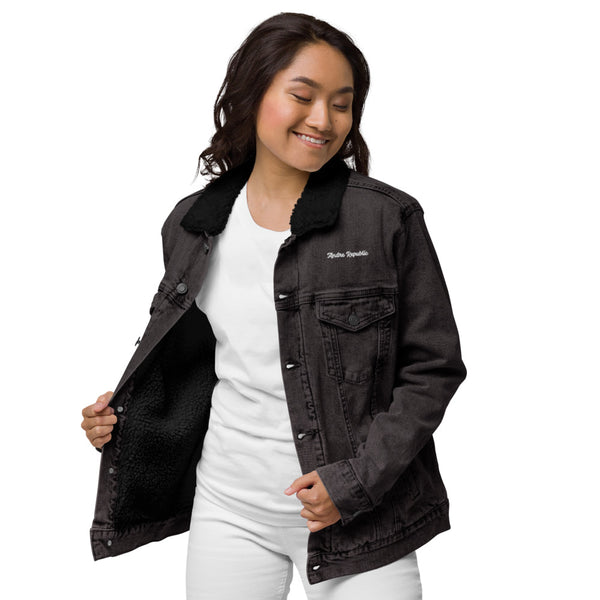 Andre Republic Unisex denim sherpa jacket