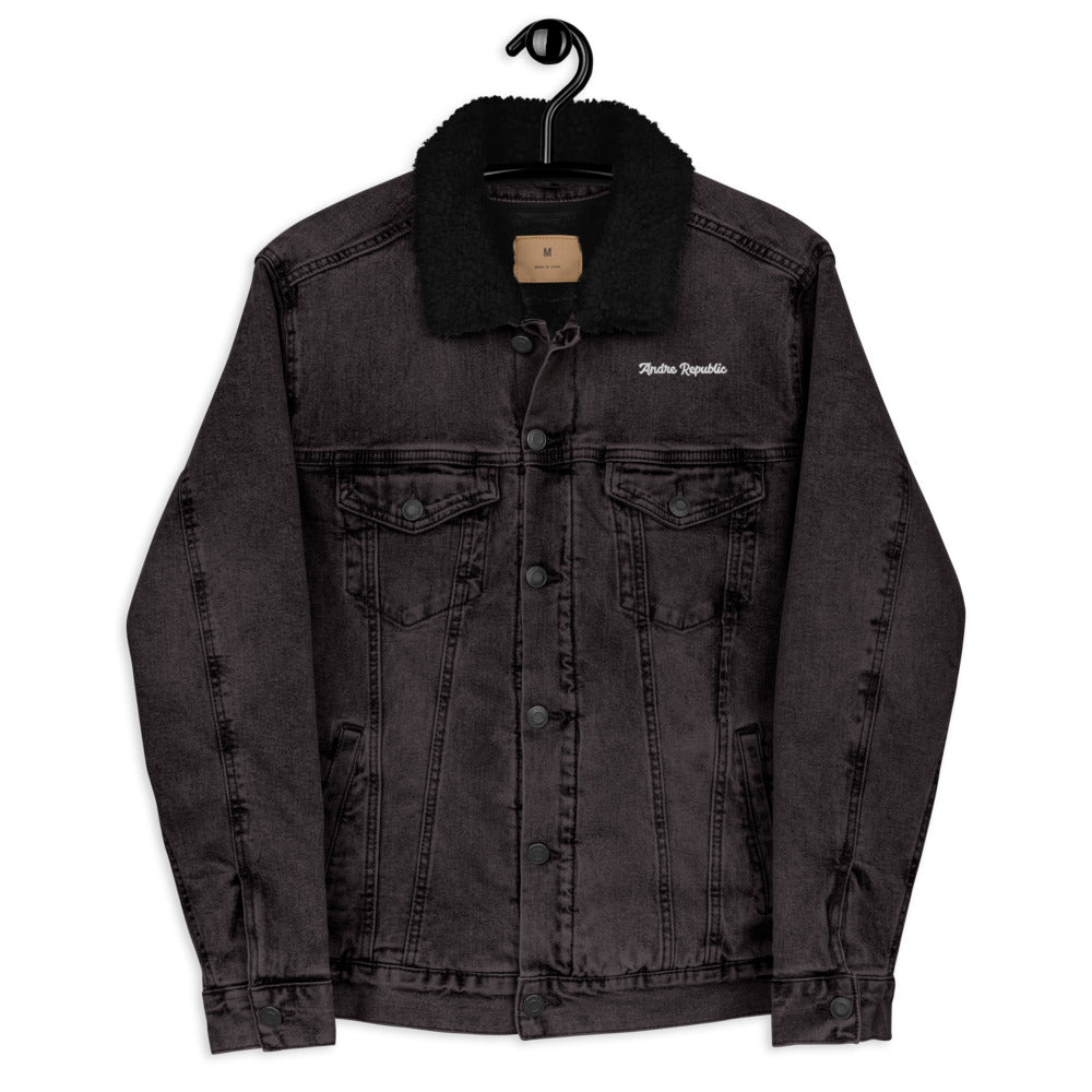 Andre Republic Unisex denim sherpa jacket